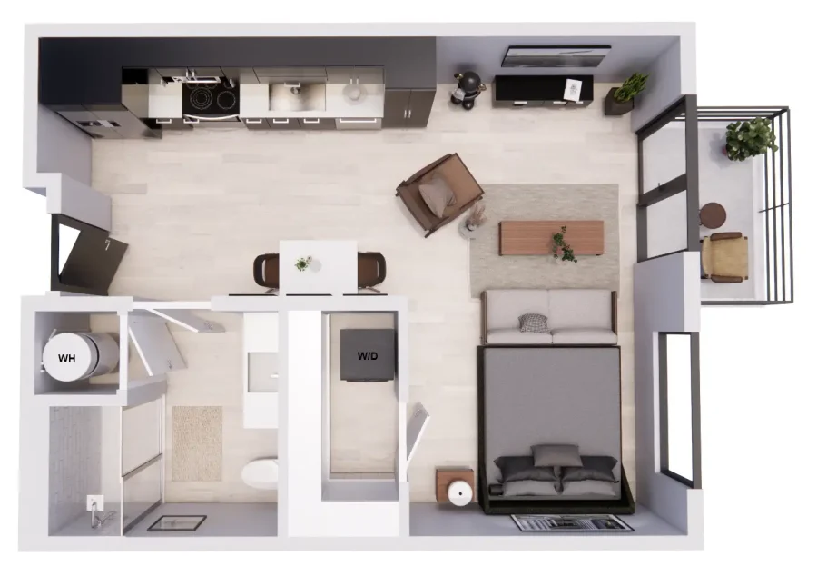 studio floorplan