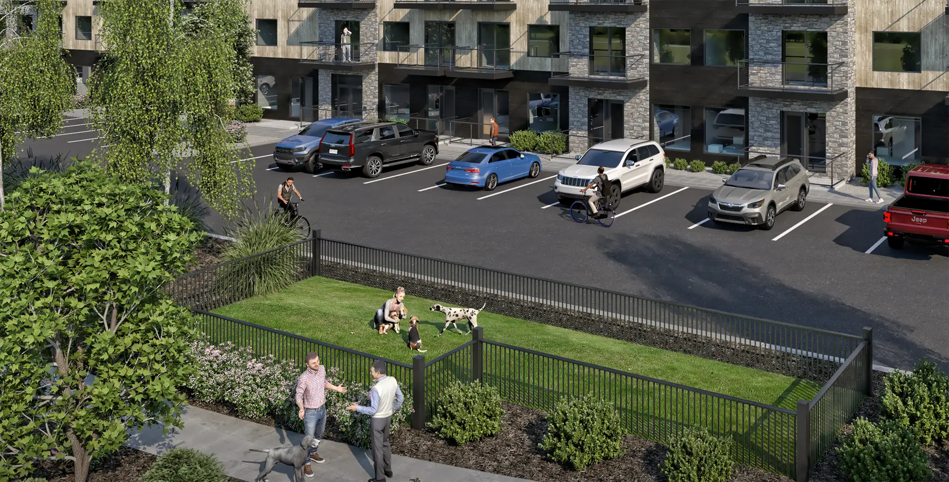 dog park at apartments in victor idaho